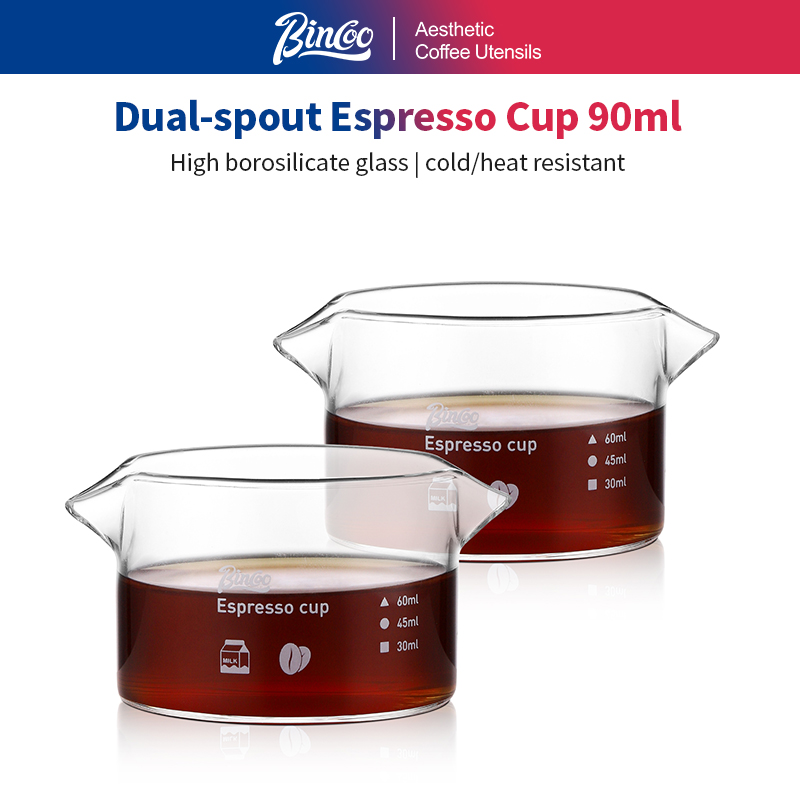 แก้วตวงเอสเพรสโซ่ BINCOO 90 มล - Espresso Shot Glass บทวิจารณ์และราคา