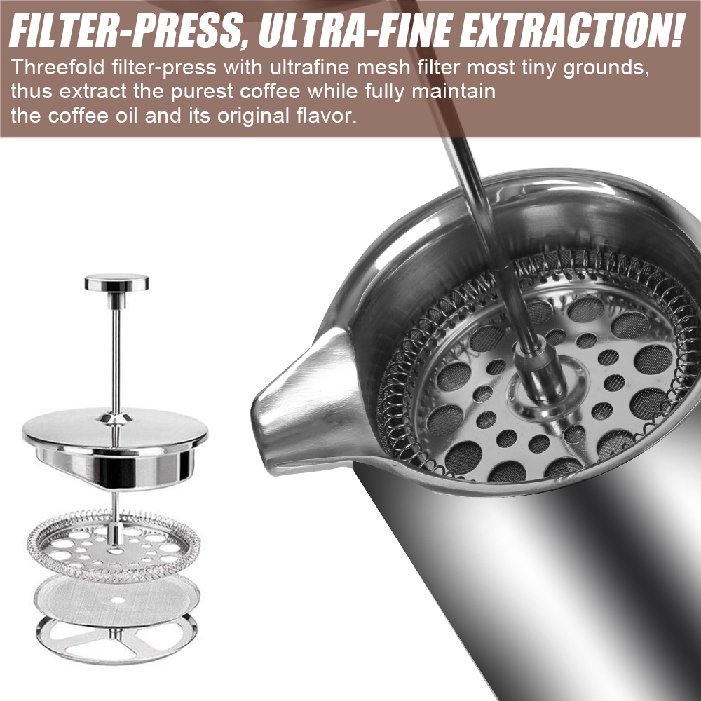 เครื่องชงกาแฟแบบกดฝรั่งเศสความ - Coffee Equipment For Camping บทวิจารณ์และราคา