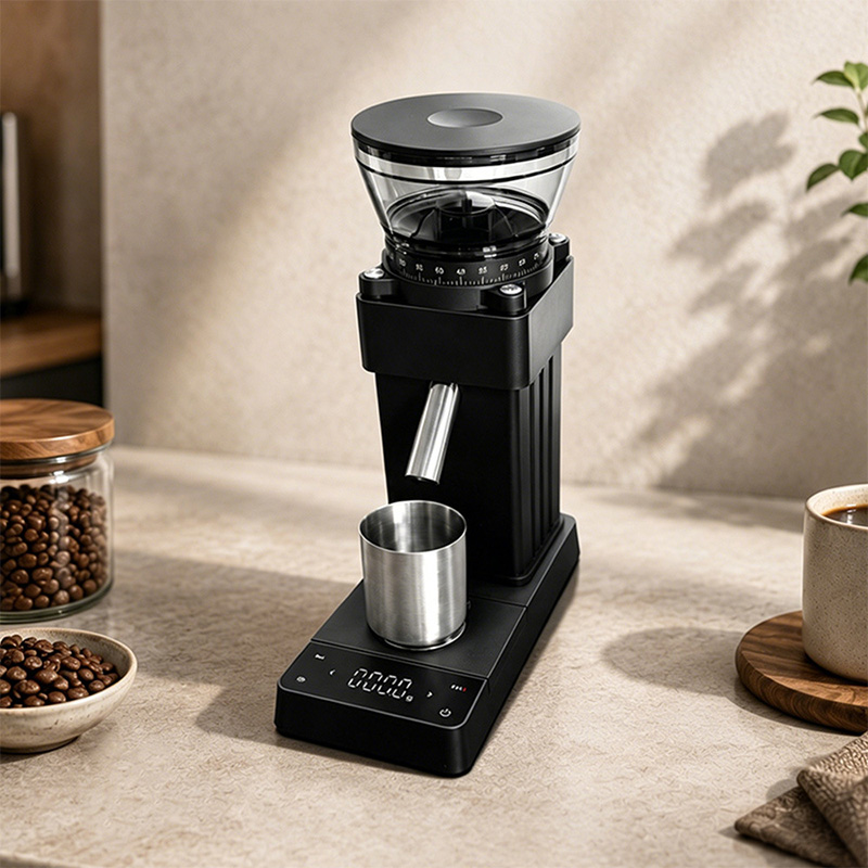 เครื่องบดกาแฟพร้อมมาตรวัด, ปรั - Coffee Grinder Burr Flat บทวิจารณ์และราคา