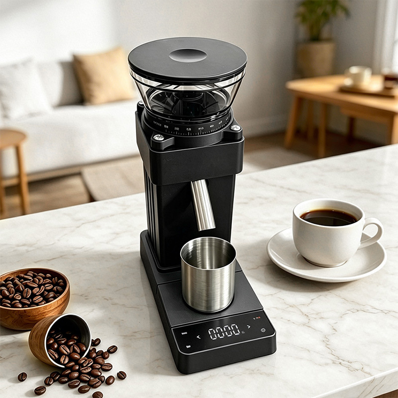 เครื่องบดกาแฟพร้อมมาตรวัด, ปรั - Coffee Grinder Burr Flat บทวิจารณ์และราคา